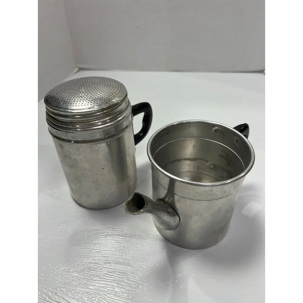 Tazze Stovetop Neapolitan Flip Drip Coffee Maker Espresso Maker Vintage ITALY